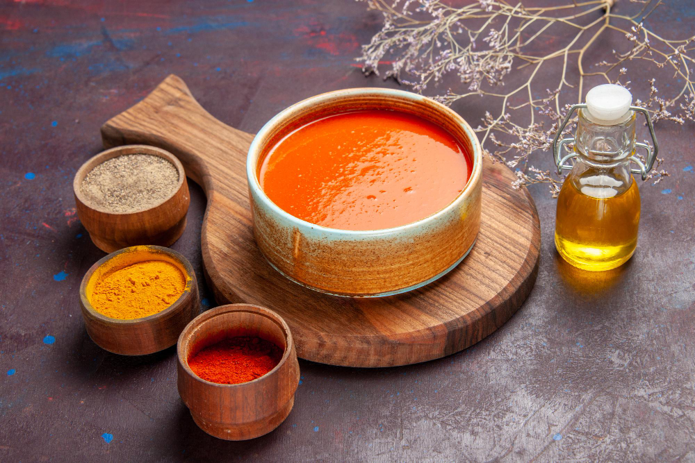 ขมิ้นชันและน้ำมันปาล์มแดง